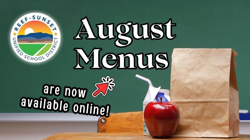 August Menus Banner