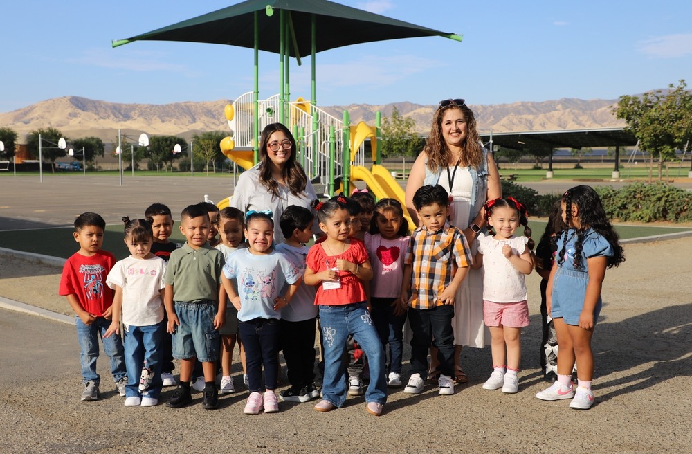 AES Students with teachers
