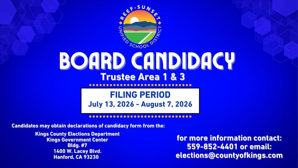 Board Candidacy - Trustee Area 1 & 2 banner
