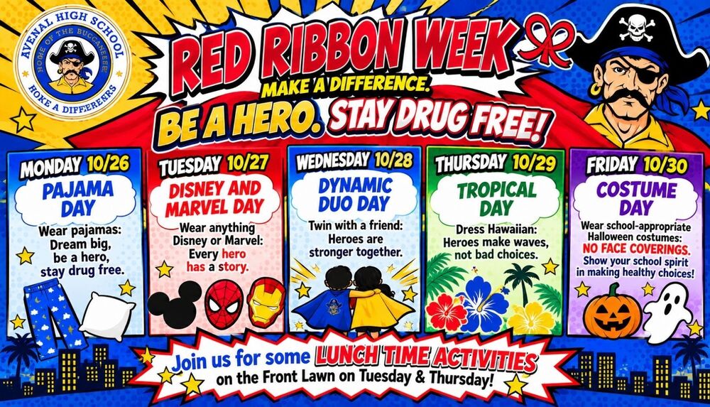 AHS Red Ribbon Week Dress up days 