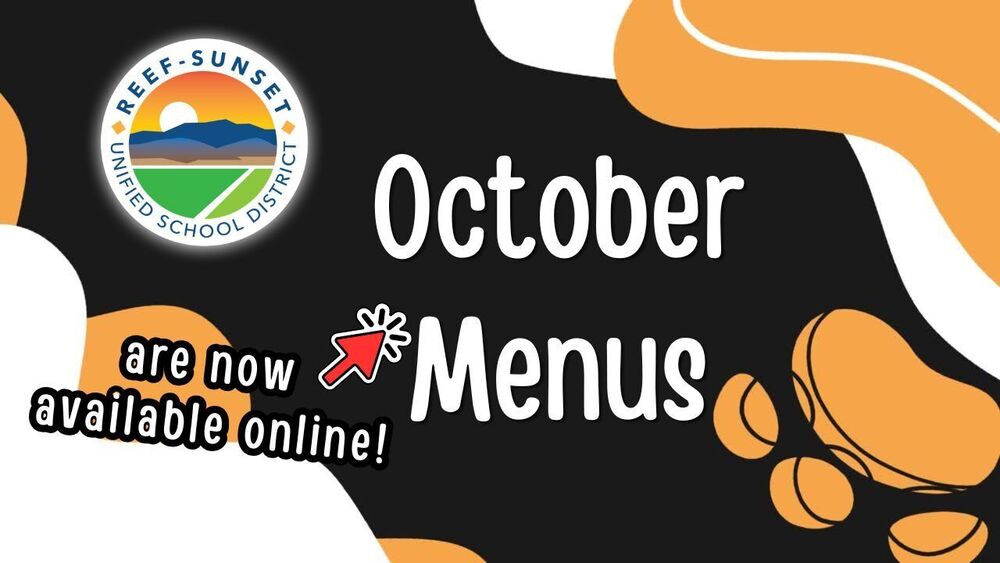 October School Menu banner