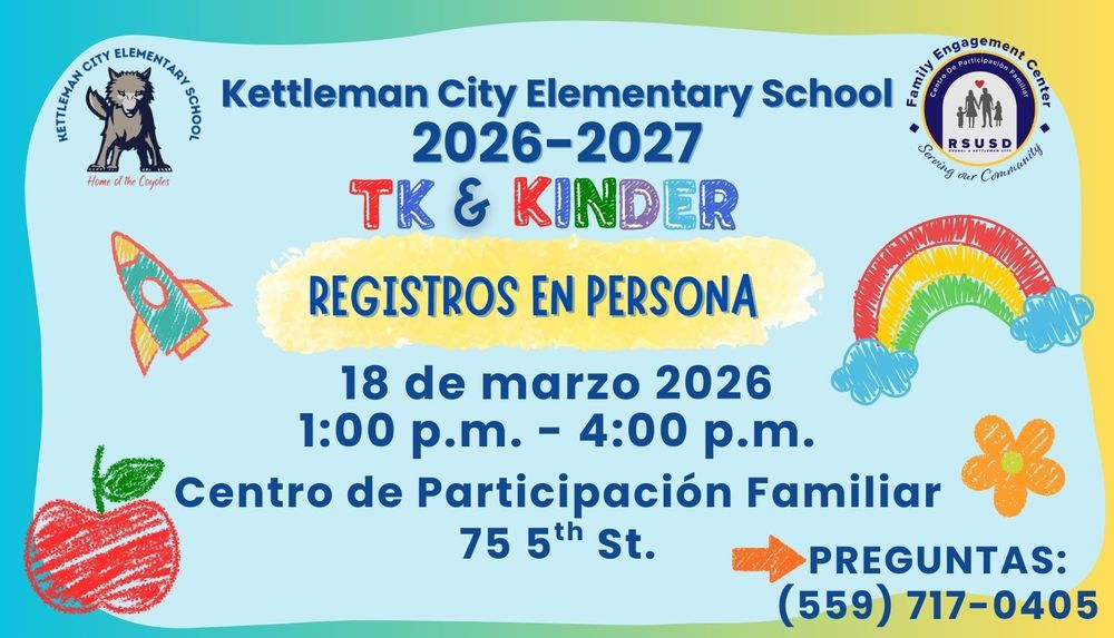 KCES TK Kinder Registration Sp