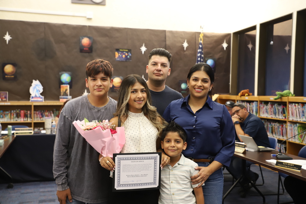 RSUSD Student Board Member with family