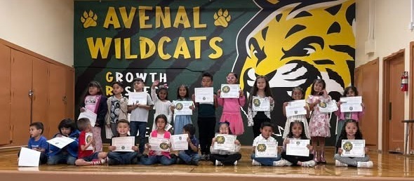 AES Student of the Month students