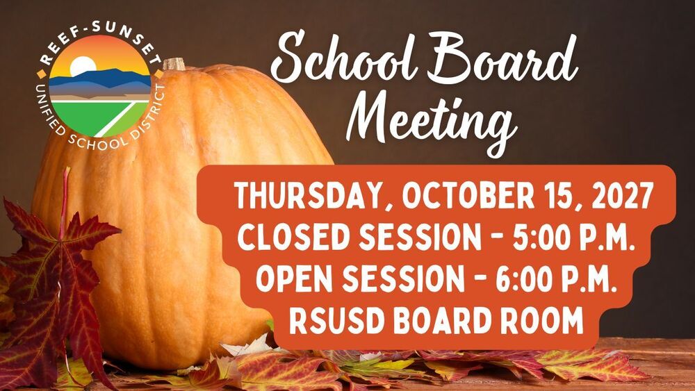 RSUSD Board Meeting banner