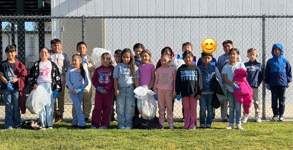tes students earth day clean up 