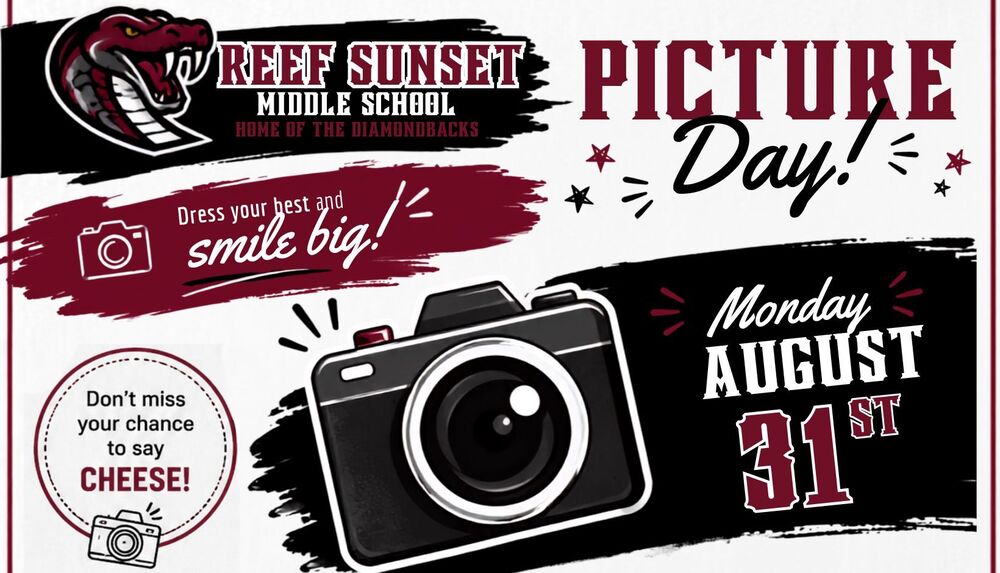 RSMS Picture Day announcement for August 31, 2026
