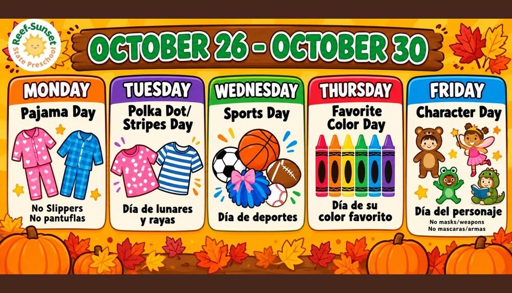 RSSP Fall Spirit Week Dress Up Days