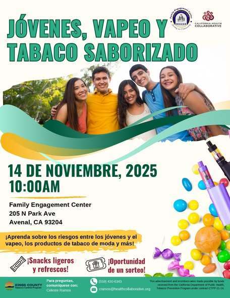 flyer spanish vaping and tobaco use