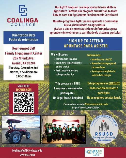 Coalinga College flyer