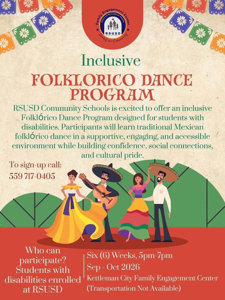 Folkorico Dance Program Informational Flyer