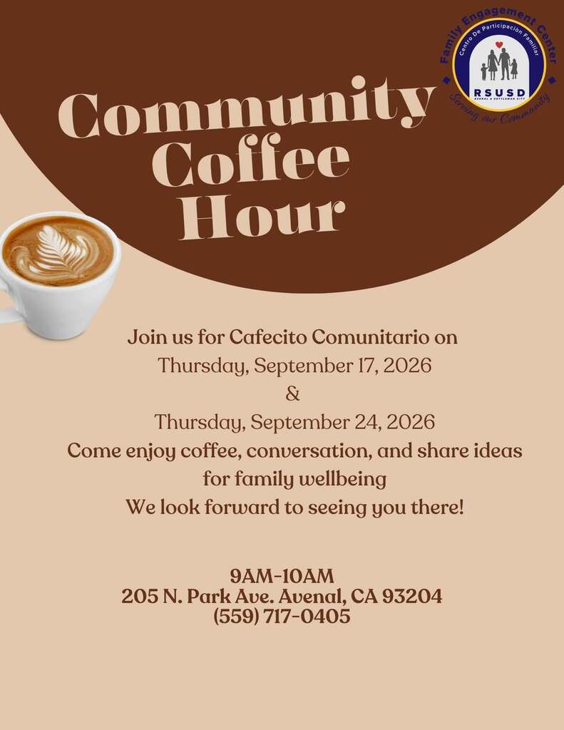 Community Coffee Hour info flyer