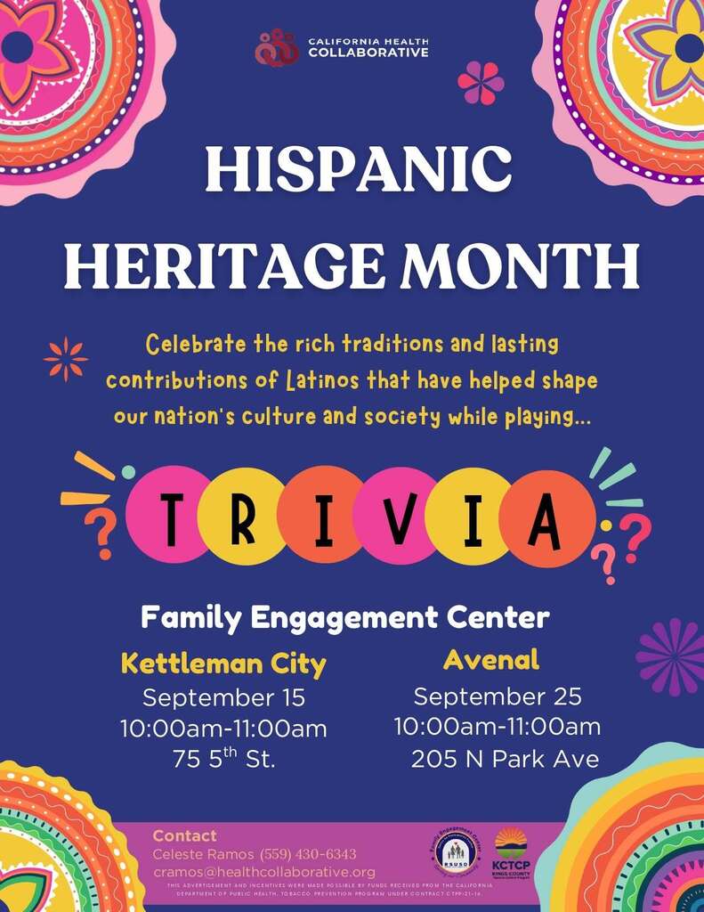 Hispanic Heritage Month flyer