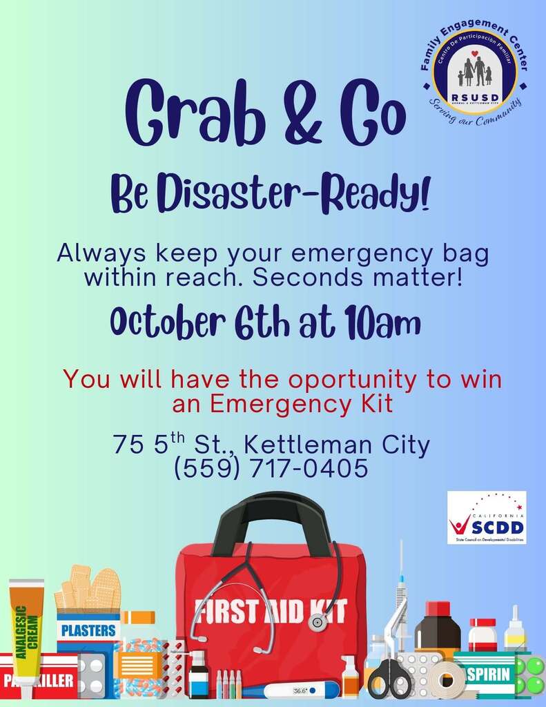 Grab & Go Be Disaster-Ready flyer