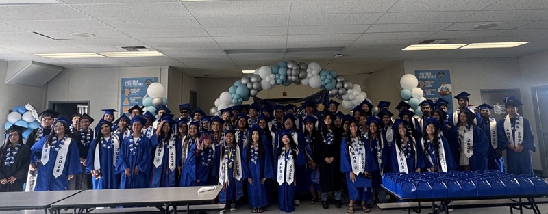 AHS Senior Walk students at TES