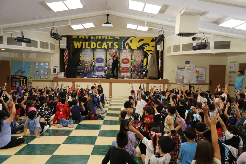 AES Assembly promoting positive choices and stop bullying