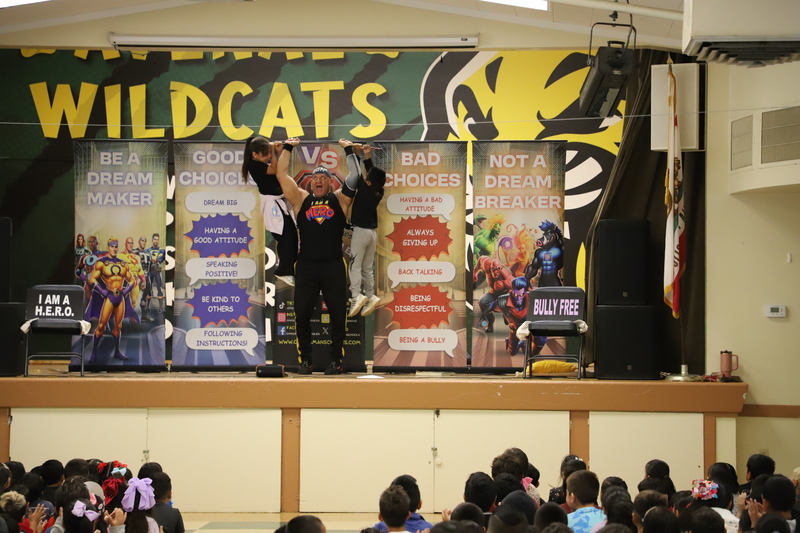 AES Assembly promoting positive choices and stop bullying