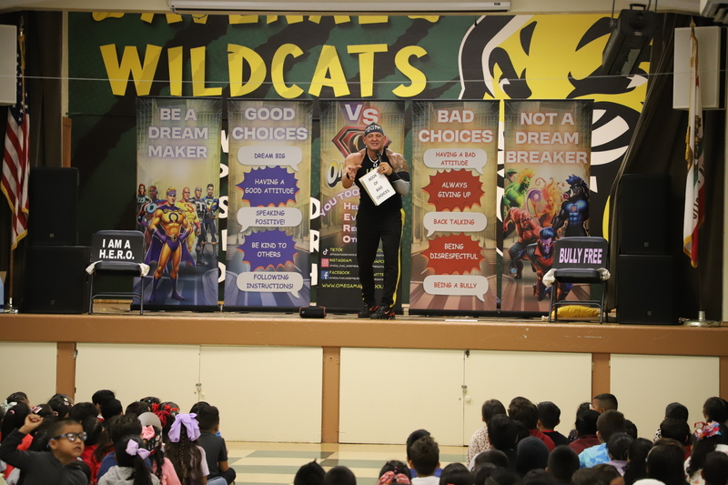 AES Assembly promoting positive choices and stop bullying