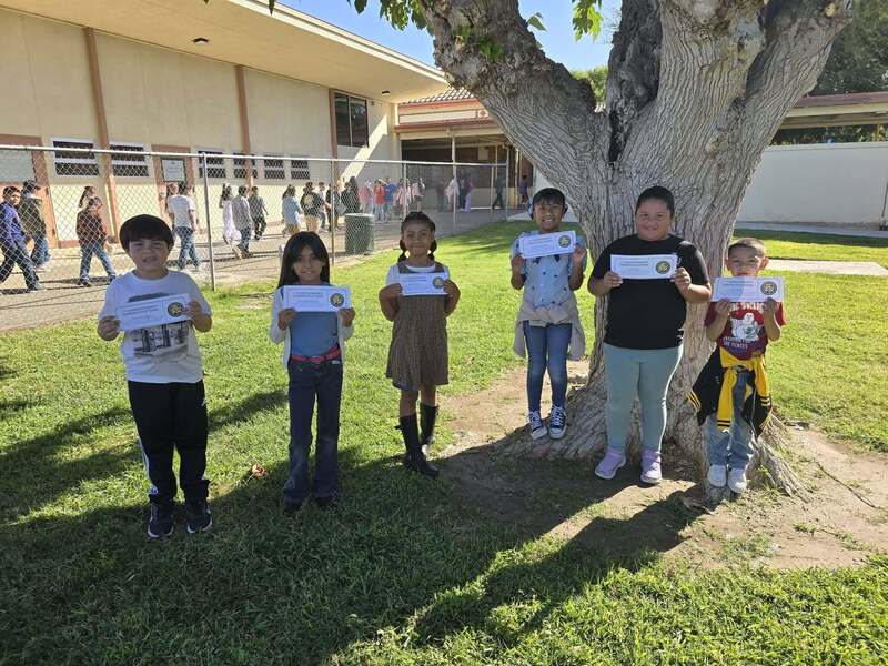 AES Weekly Perfect Attendance student recipients