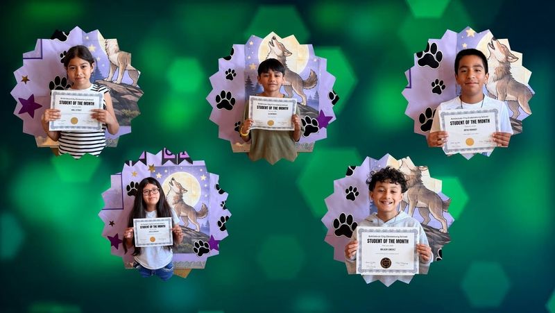 kces student of the months banner