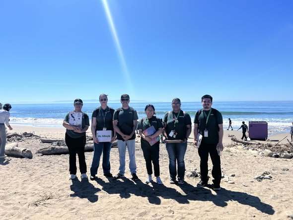 GEAR UP staff at the beach