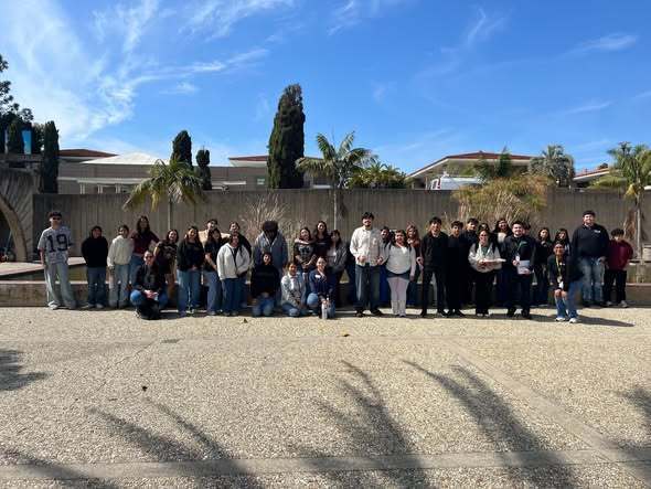 GEAR UP students visiting college campus