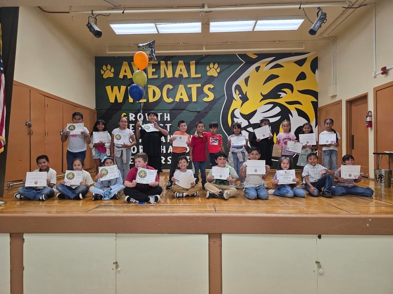 AES Student of the Month students