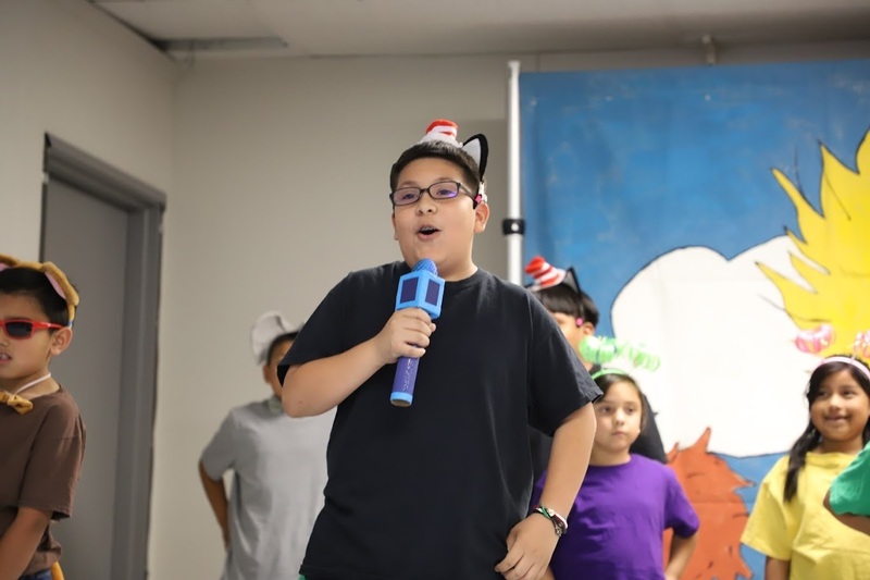 TES students on stage performing Suesstical