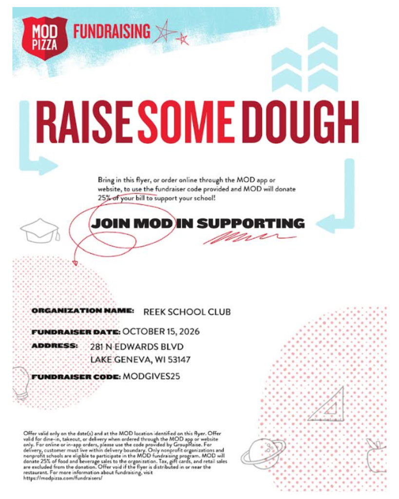 Mod Pizza Fundraiser