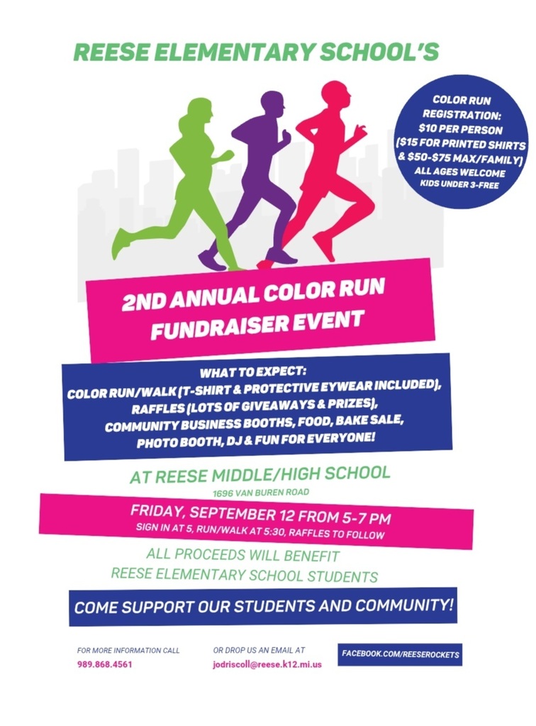 2nd Annual Color Run flyer