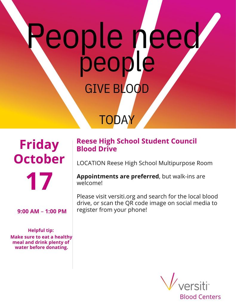 Blood Drive Flyer