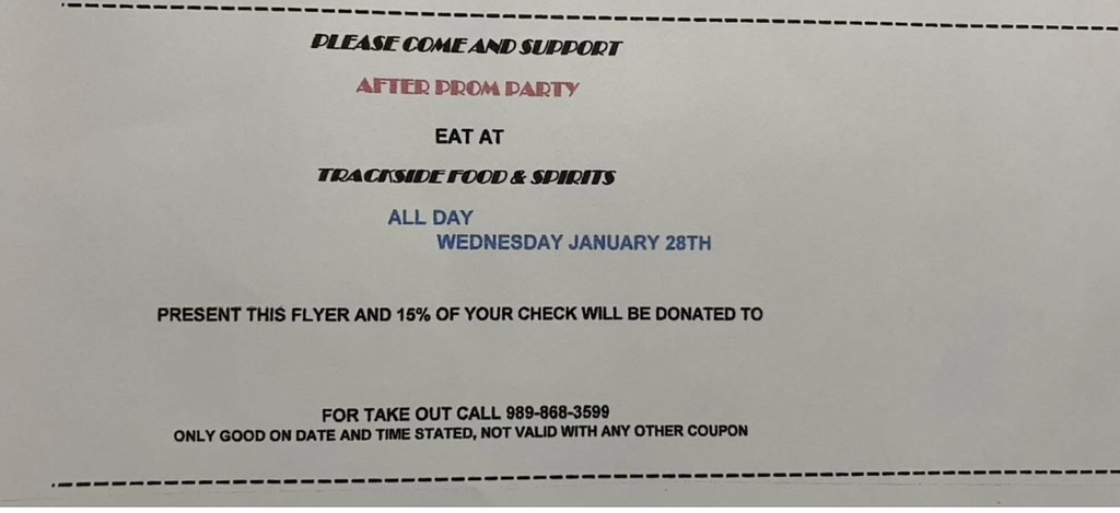 After Prom Fundraiser 