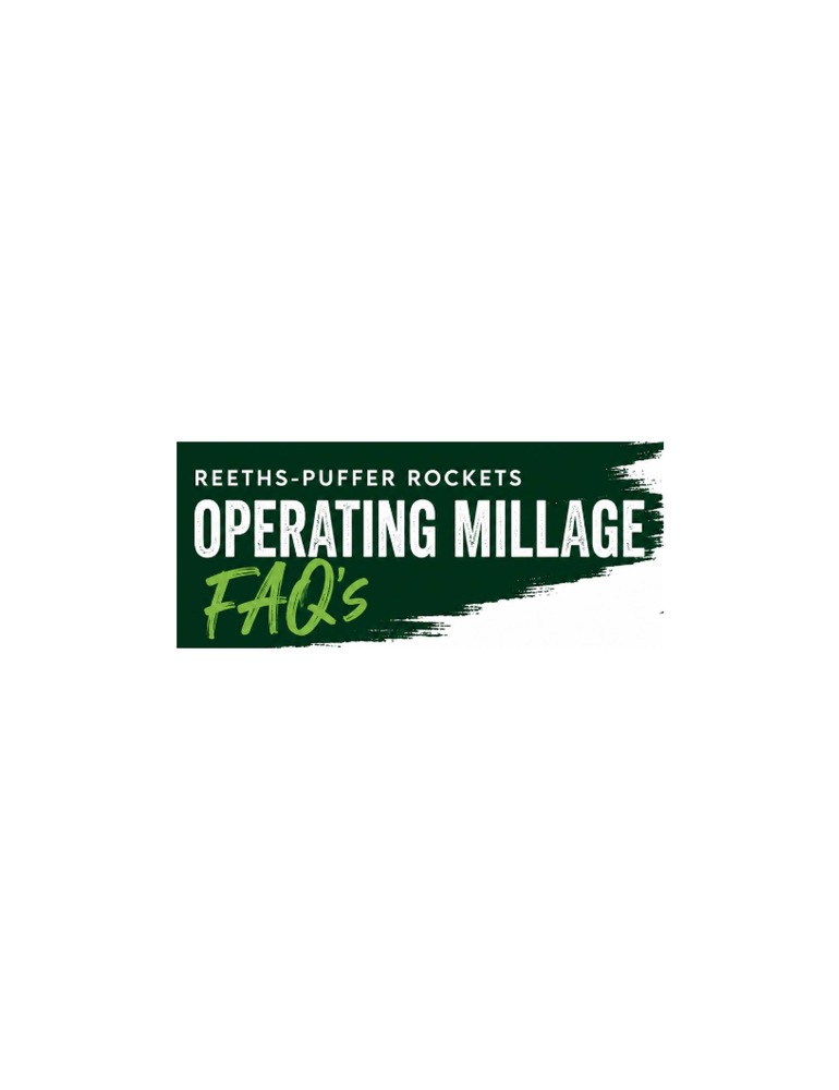 Reeths-Puffer Rockets Operating Millage FAQ's