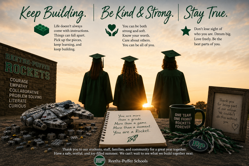 Keep Building, Be Kind and Strong, and Stay True