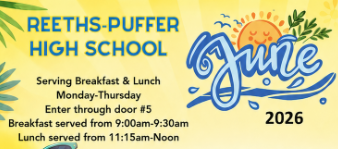 REETHS-PUFFER HIGH SCHOOL Serving Breakfast & Lunch Monday - Thursday 9am - 9:30am, Lunch: 11:15am - Noon
