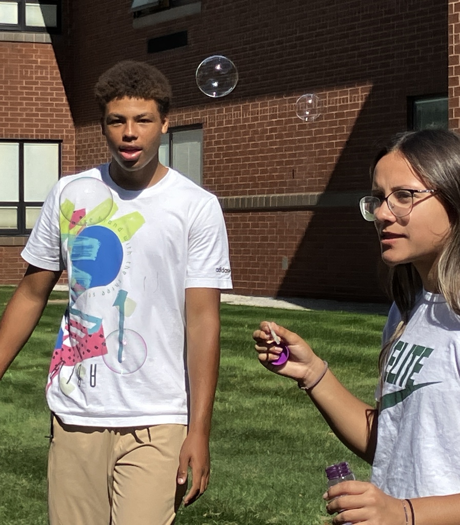 Students "parenting" a bubble