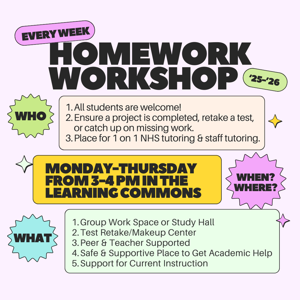 Homework Workshop Flyer!