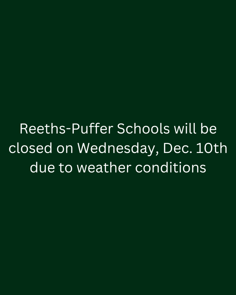 Reeths-Puffer Schools will be closed on Dec. 10 due to weather conditions