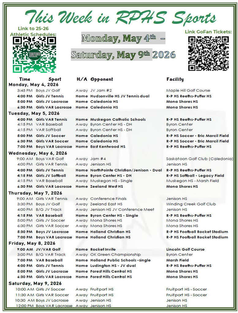 High School Week In Sports, Week of May 4th