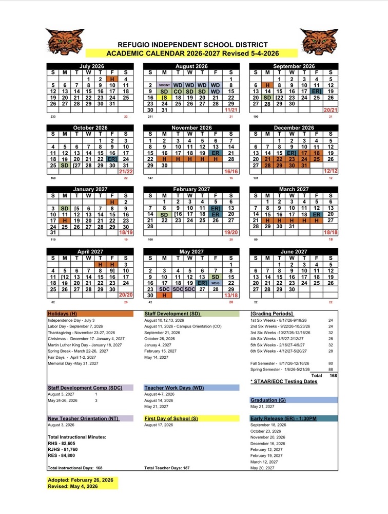 26-27 Academic Calendar
