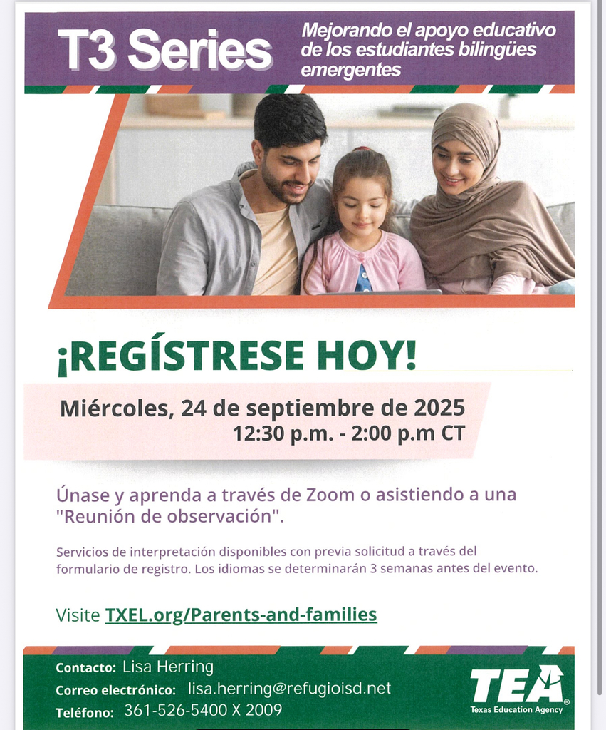 Information for Parents: Upcoming Title III Parent Event for Emergent Bilingual Services