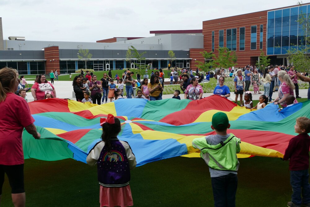 Children gathered in a circle
