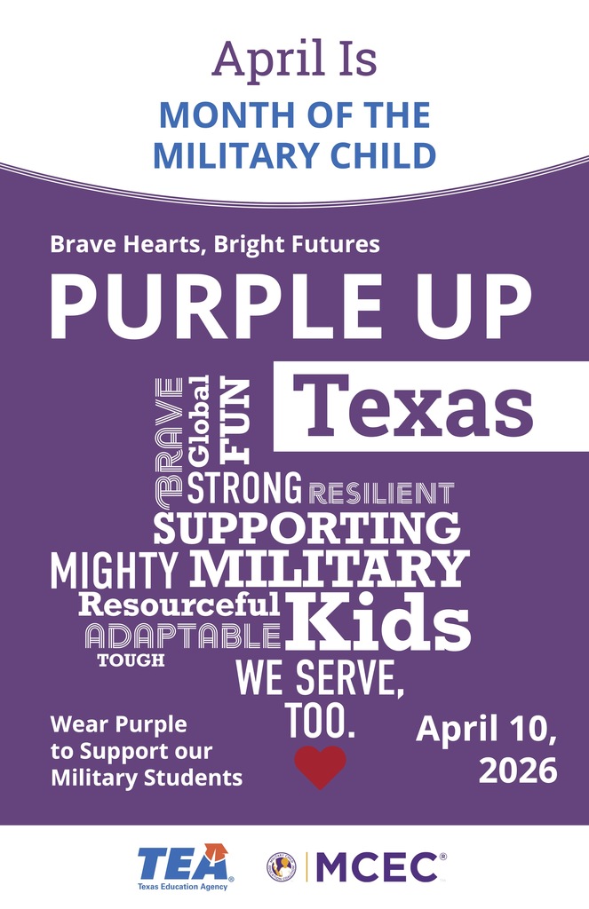 military child flier for april