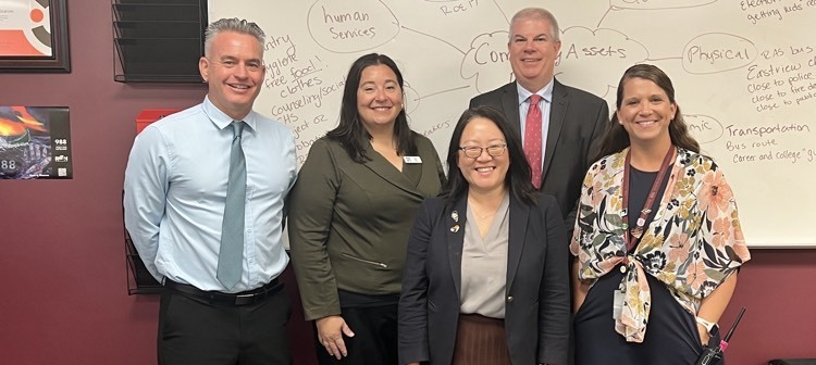 state rep Chung with RAs and roe admin