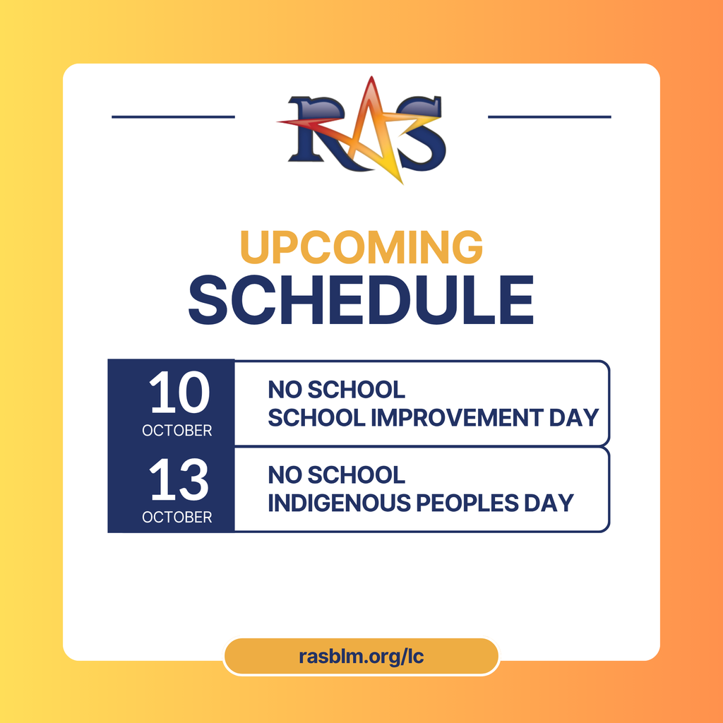 Upcoming Schedule