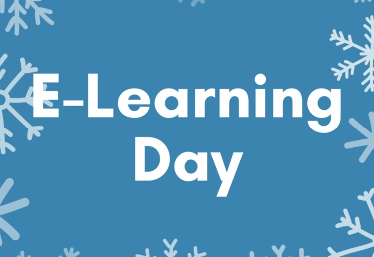 elearning day with snowflakes