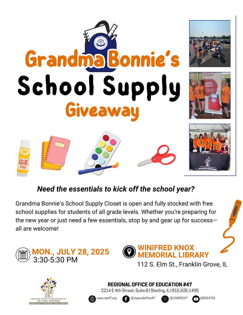 Franklin Grove School Supply Giveaway