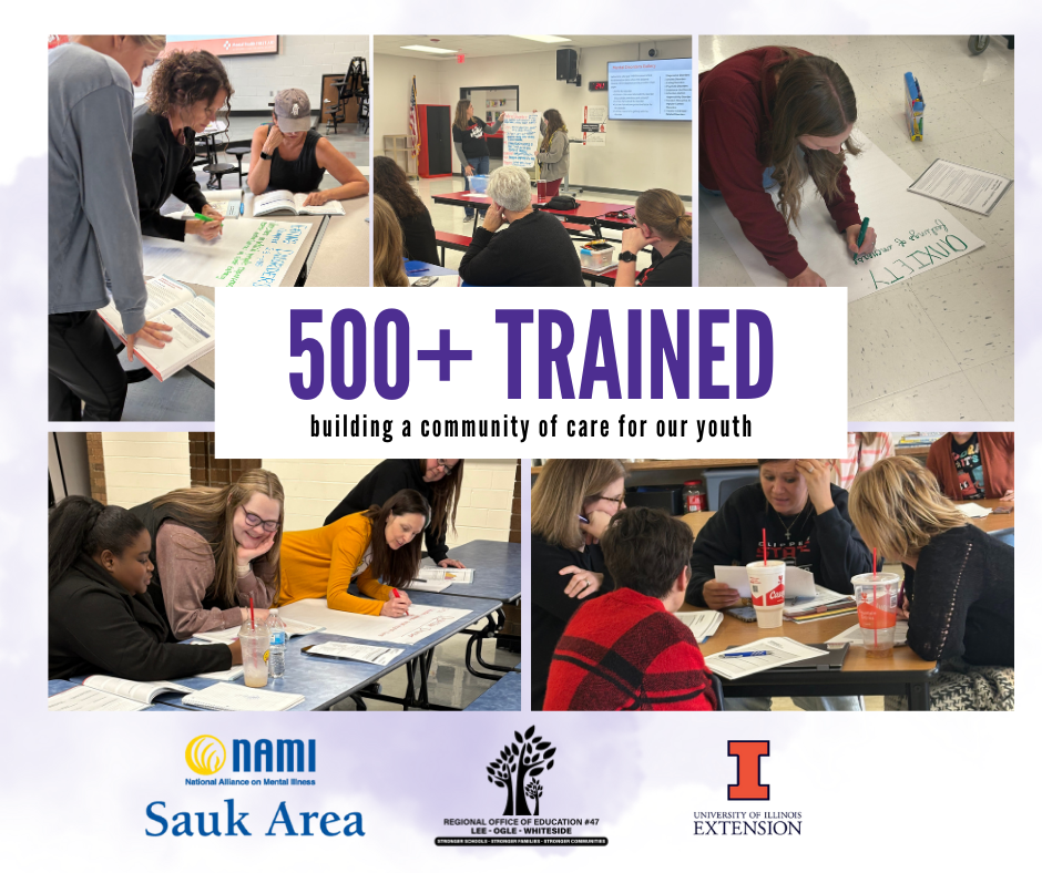 350 plus adults trained 