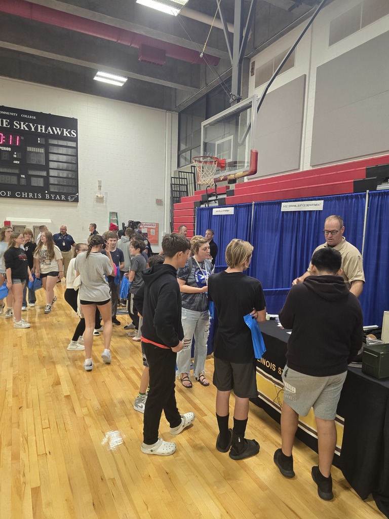 Students in the gym