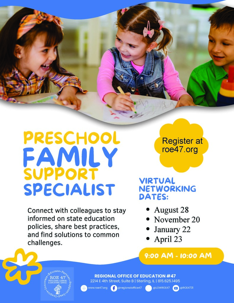 Preschool  Family Support Specialist flyer 